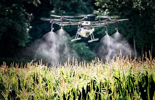 услуги сельско-хозяйственных дронов для обработки полей